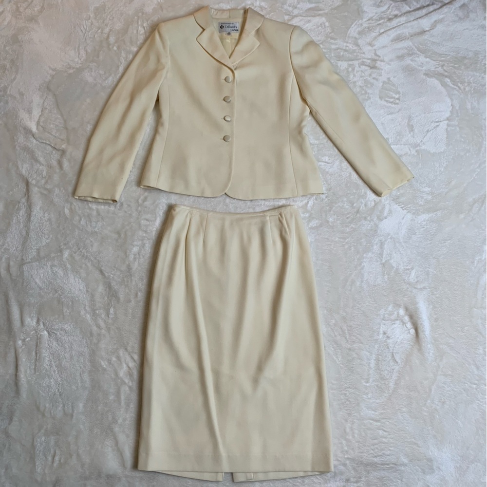 Cream Two piece Exclusively for Dillard’s by Kasper Suit